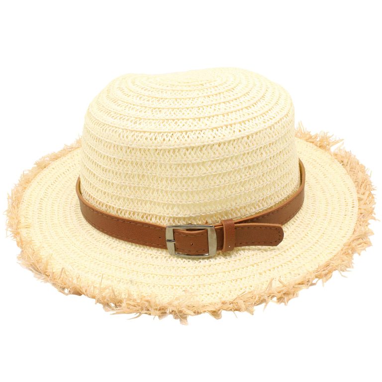 Ensemble Chapeau De Paille Fille + Sac - Chapeau Soleil Été Avec Nœud - Plage Voyage Enfant 4-8 Ans